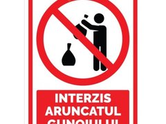 Semn pentru aruncarea gunoiului